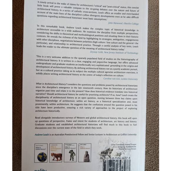 What Is Architectural History? 2010 By Andrew Leach - Picture 12 of 16